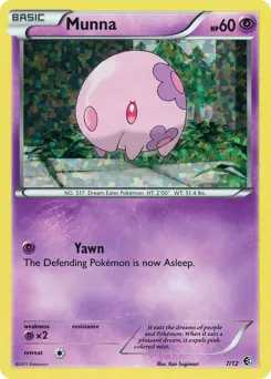 McDonalds 2011 Munna Pokémon card